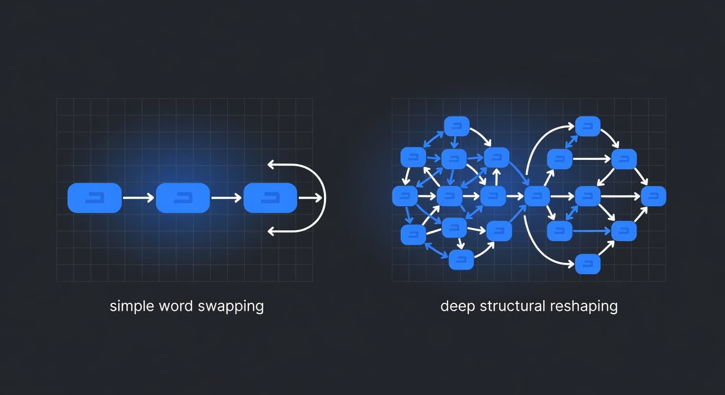 AI paraphrasing vs humanizing: they're not the same thing